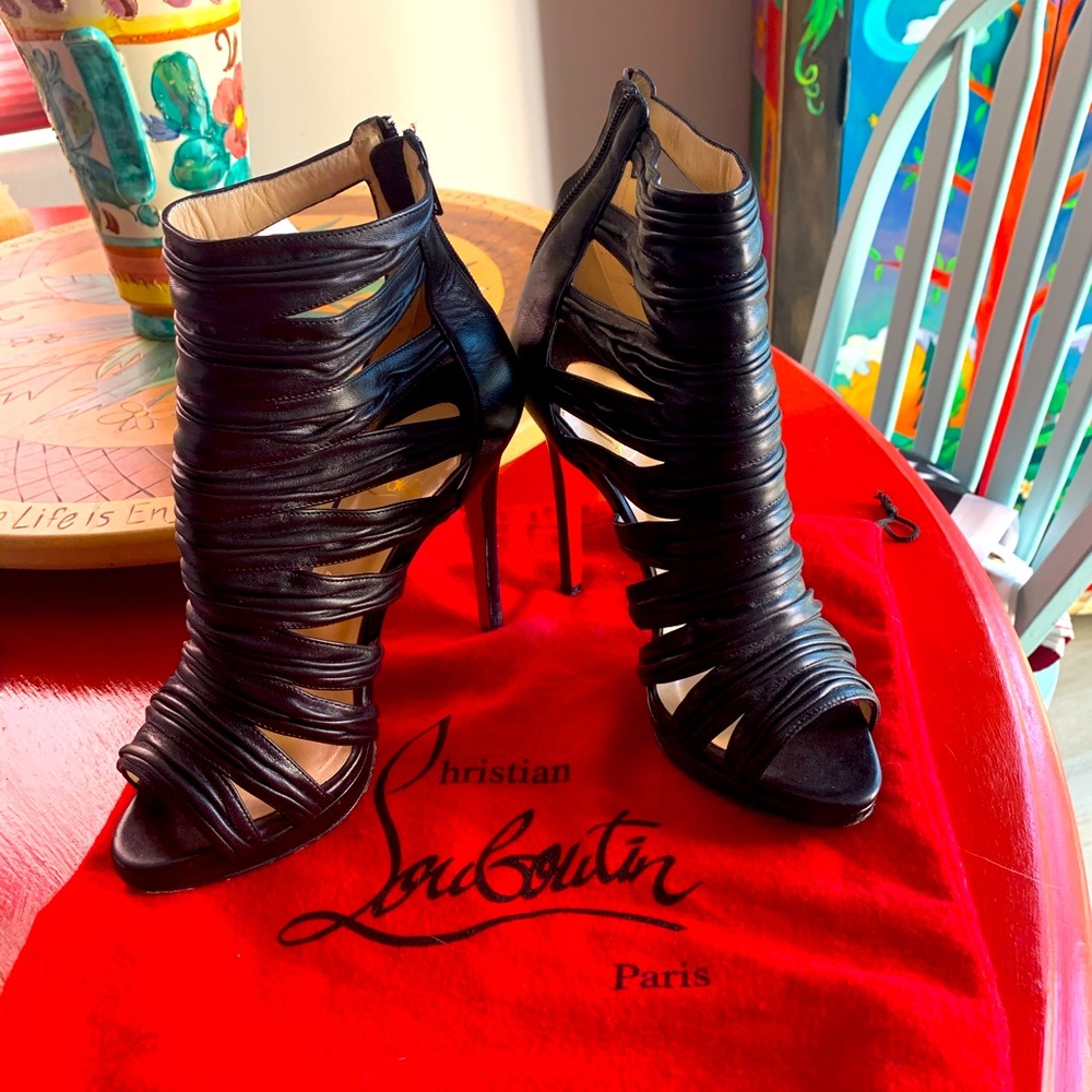 Christian Louboutin cage style heel